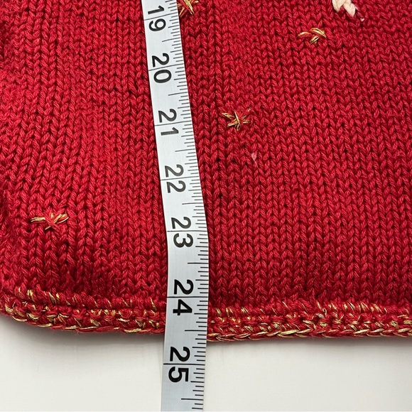 Hasting & Smith Womens Red Christmas Angels Holiday Festive Sweater Vest Size XL - Picture 12 of 14